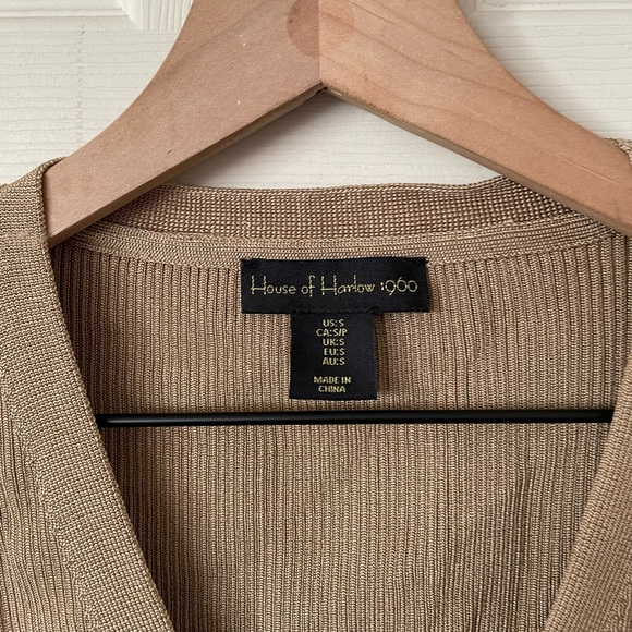 Revolve house of harlow 1960 bronze ribbed vest top - Picture 3 of 4